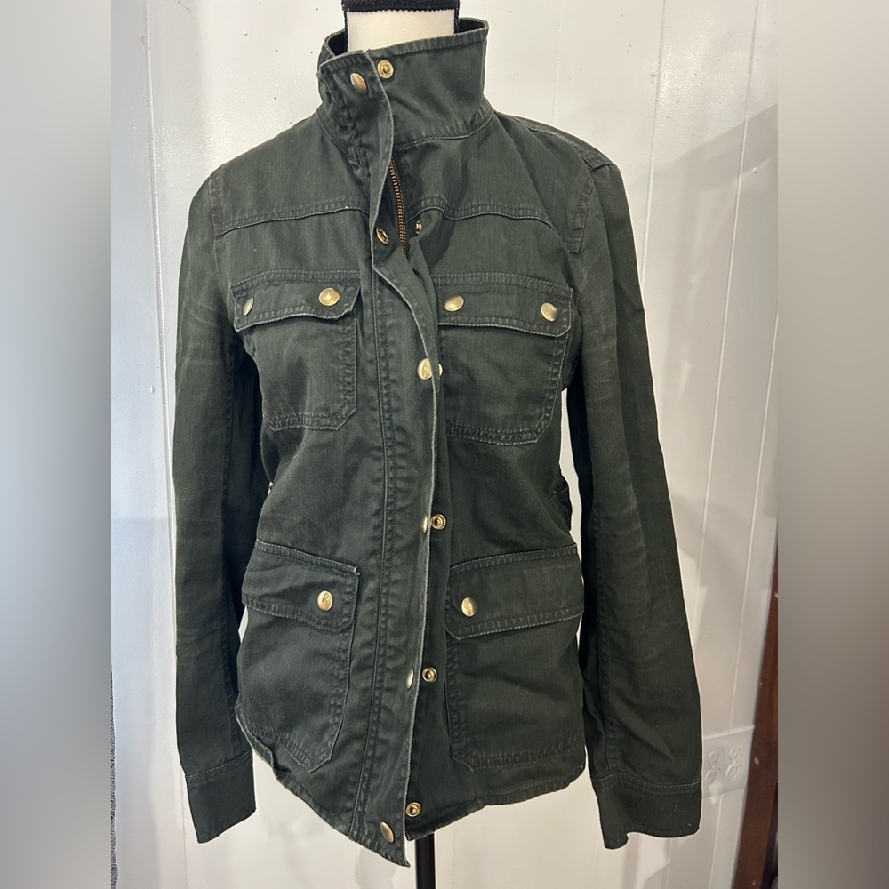 J.Crew Dark Green Camp Field Utility Jacket Women’s S